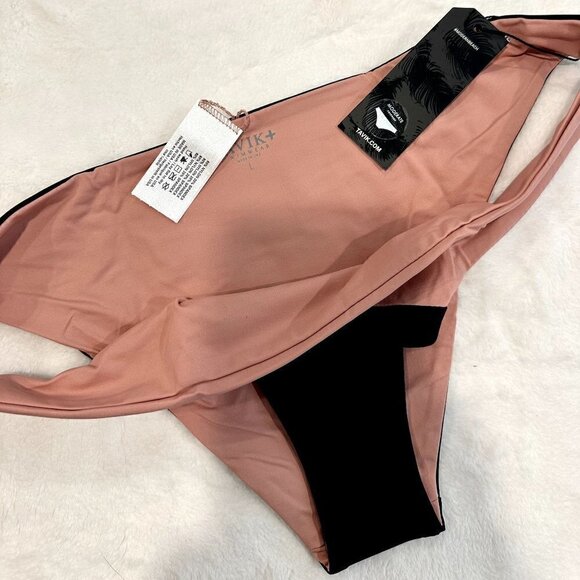 NWT Tavik Jaclyn Moderate Swim Bottom in Black/Rose Dawn - Large - Picture 3 of 7